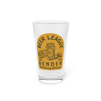 Beer League Bender Pint Glass, 16oz