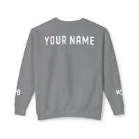 Custom Team Comfort Colors Unisex Lightweight Crewneck Sweatshirt