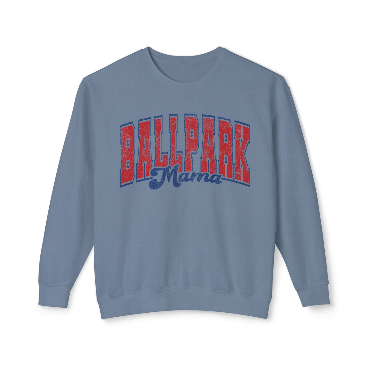 Ballpark Mama Comfort Colors Unisex Lightweight Crewneck Sweatshirt