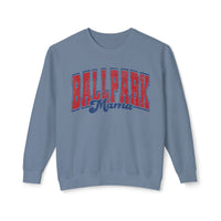 Ballpark Mama Comfort Colors Unisex Lightweight Crewneck Sweatshirt