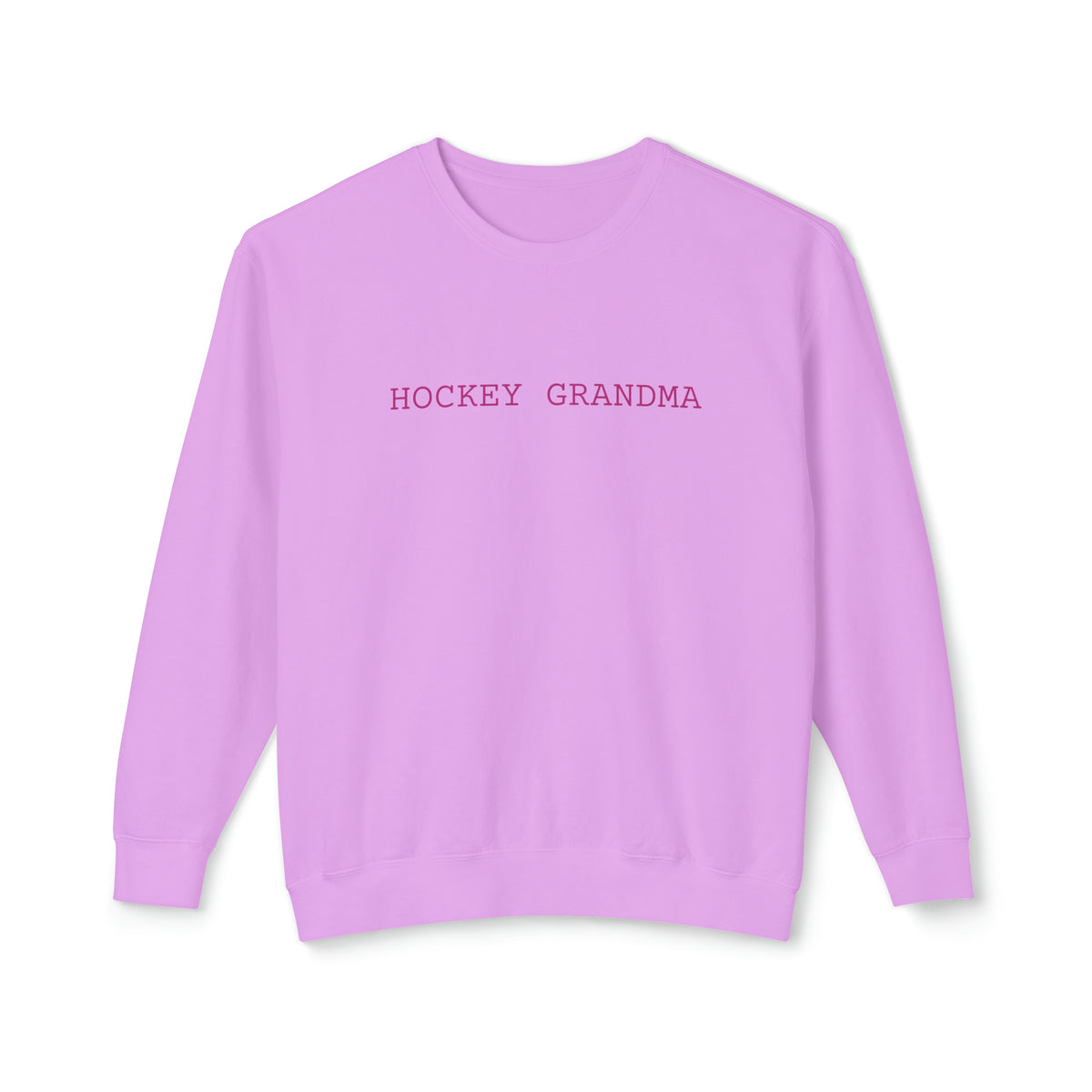 Hockey Grandma Comfort Colors Unisex Lightweight Crewneck Sweatshirt