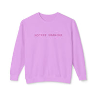 Hockey Grandma Comfort Colors Unisex Lightweight Crewneck Sweatshirt