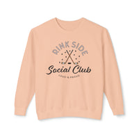 Rinkside Social Club Comfort Colors Unisex Lightweight Crewneck Sweatshirt