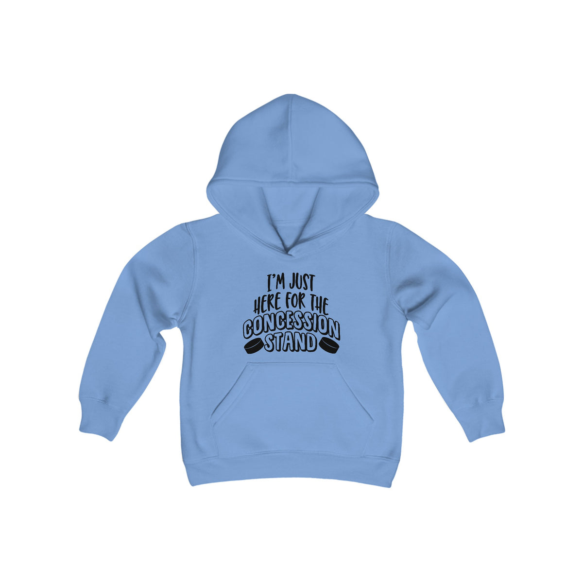 I'm Just Here For The Concession Stand Youth Heavy Blend Hooded Sweatshirt