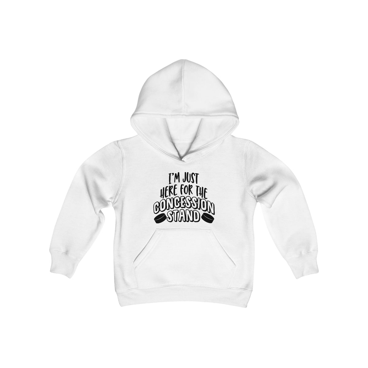 I'm Just Here For The Concession Stand Youth Heavy Blend Hooded Sweatshirt