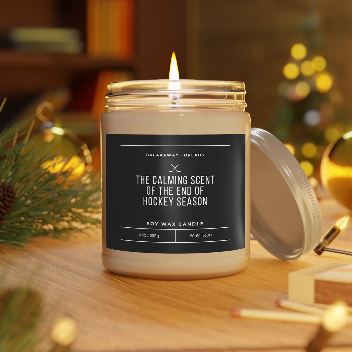 The Calming Scent Of The End Of Hockey Season Scented Candles, 9oz