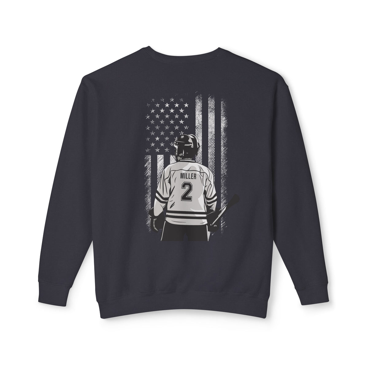 Custom Hockey Mom Comfort Colors Unisex Lightweight Crewneck Sweatshirt