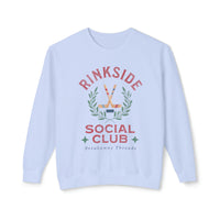 Rinkside Social Club Soft Style Comfort Colors Unisex Lightweight Crewneck Sweatshirt