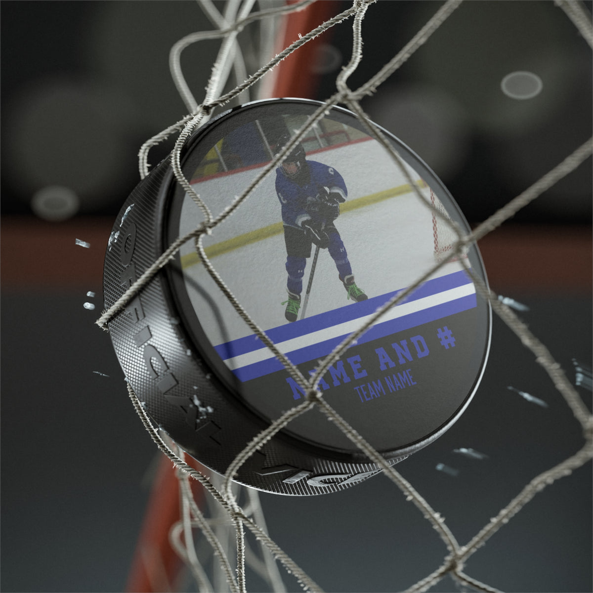 Custom Player Hockey Puck