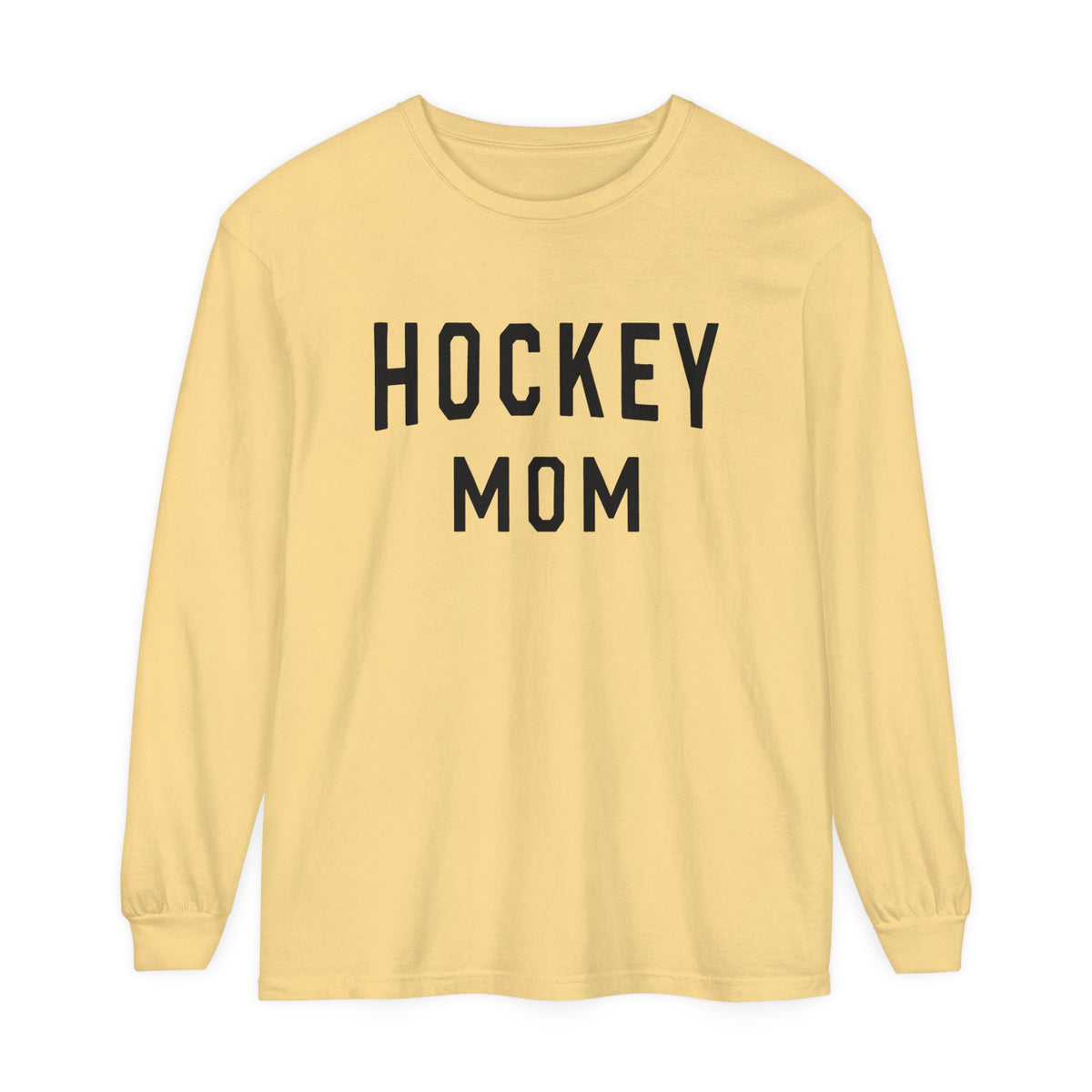 Hockey Mom Comfort Colors Unisex Garment-dyed Long Sleeve T-Shirt