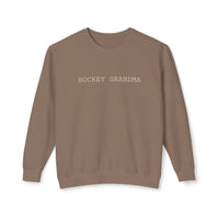 Hockey Grandma Comfort Colors Unisex Lightweight Crewneck Sweatshirt