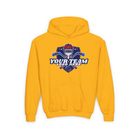 Custom Team Logo Youth Heavy Blend Hooded Sweatshirt