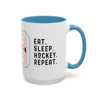 Eat Sleep Hockey Repeat Coffee Mug