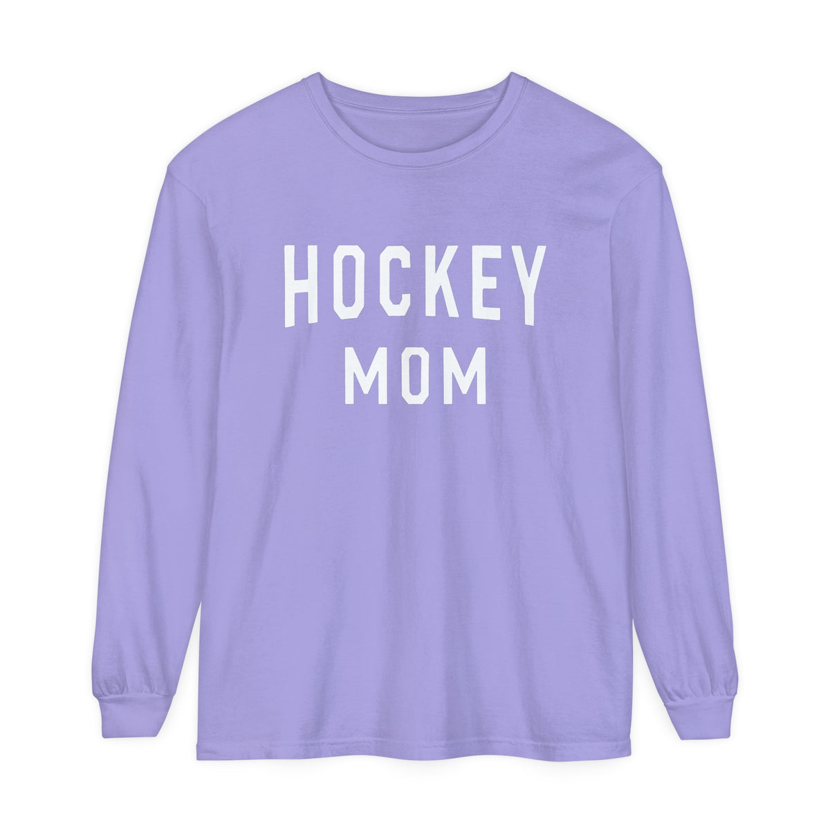 Hockey Mom Comfort Colors Unisex Garment-dyed Long Sleeve T-Shirt