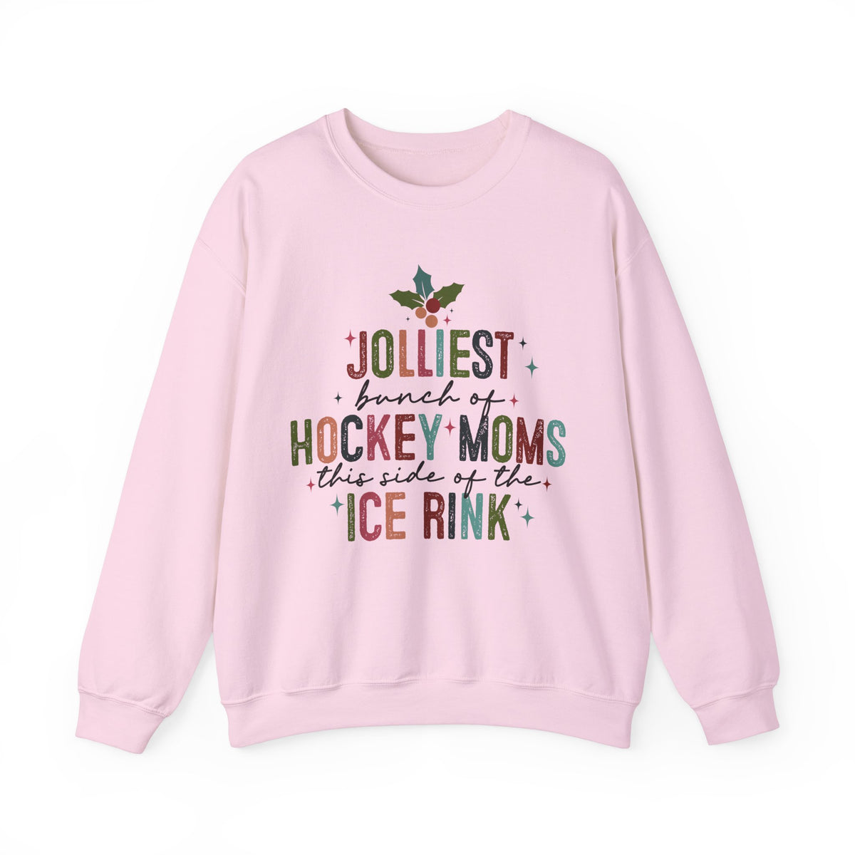 The Jolliest Bunch of Hockey Moms this Side of the Hockey Rink Unisex Heavy Blend™ Crewneck Sweatshirt