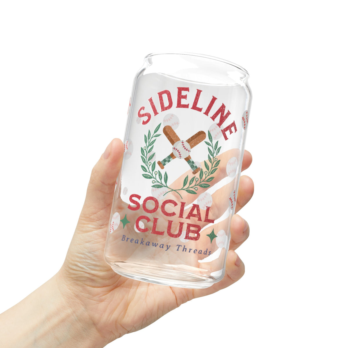 Sideline Social Club Sipper Glass, 16oz