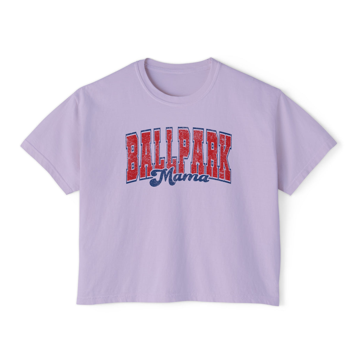 Ballpark Mama Comfort Colors Women's Boxy Tee