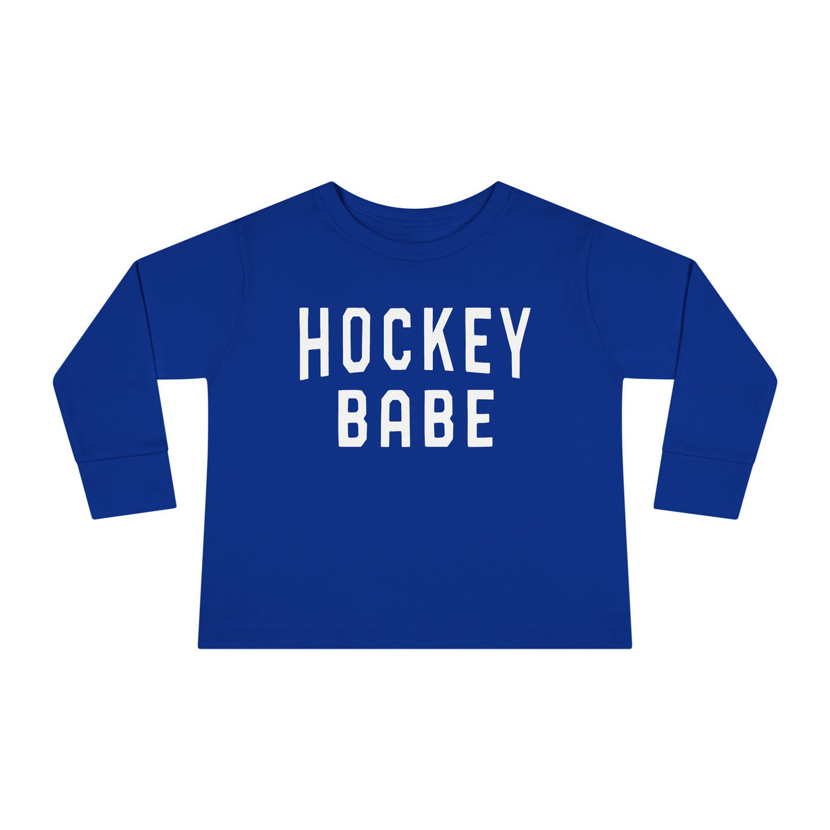 Hockey Babe Toddler Long Sleeve Tee