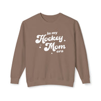 In My Hockey Mom Era Comfort Colors Unisex Lightweight Crewneck Sweatshirt