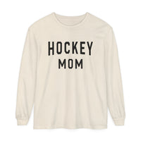 Hockey Mom Comfort Colors Unisex Garment-dyed Long Sleeve T-Shirt