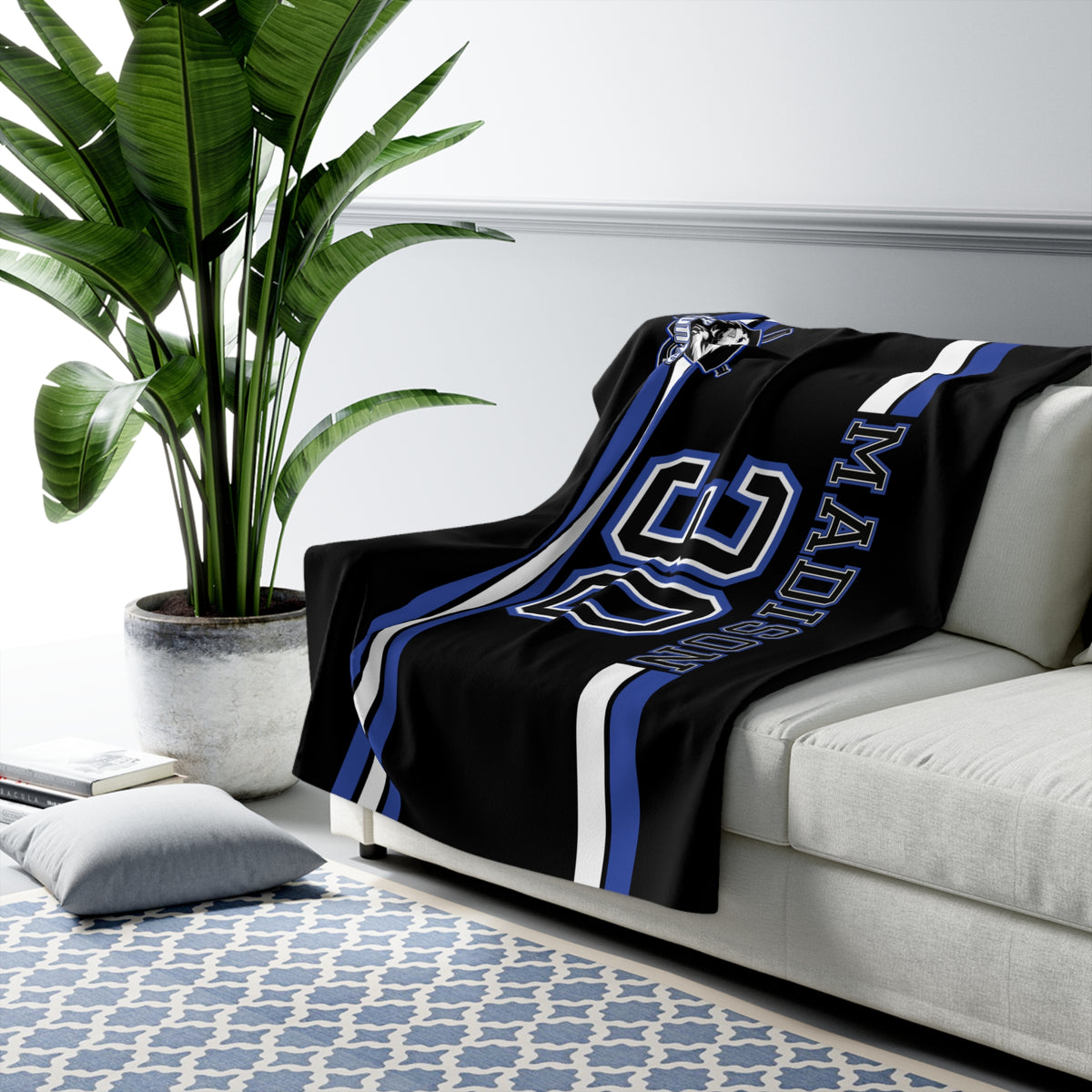 Custom Player Sherpa Fleece Blanket