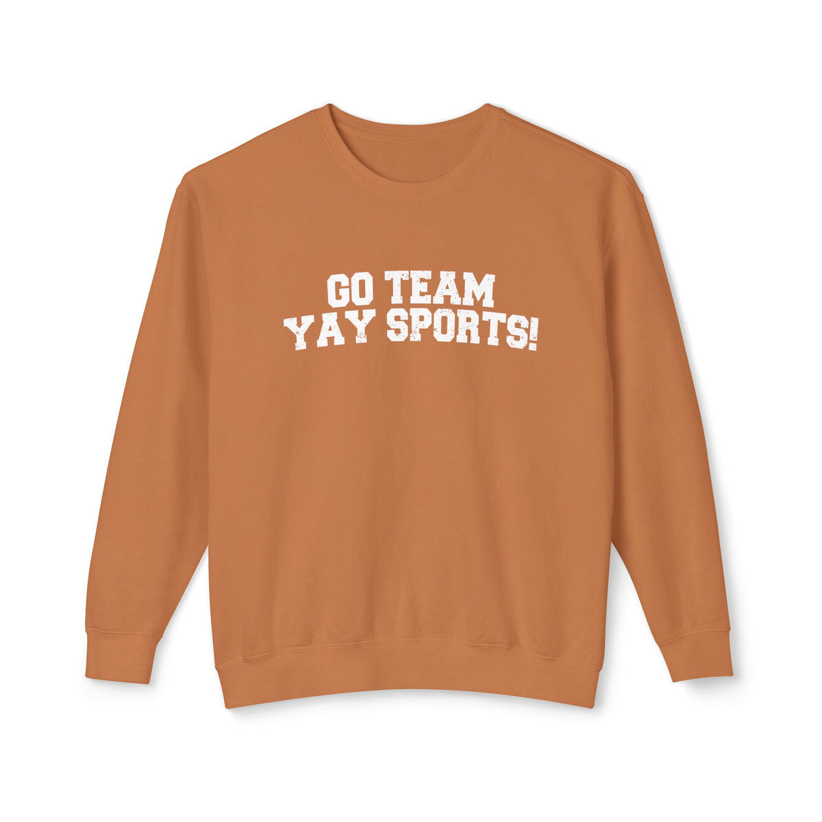 Go Team Yay Sports Comfort Colors Unisex Lightweight Crewneck Sweatshirt