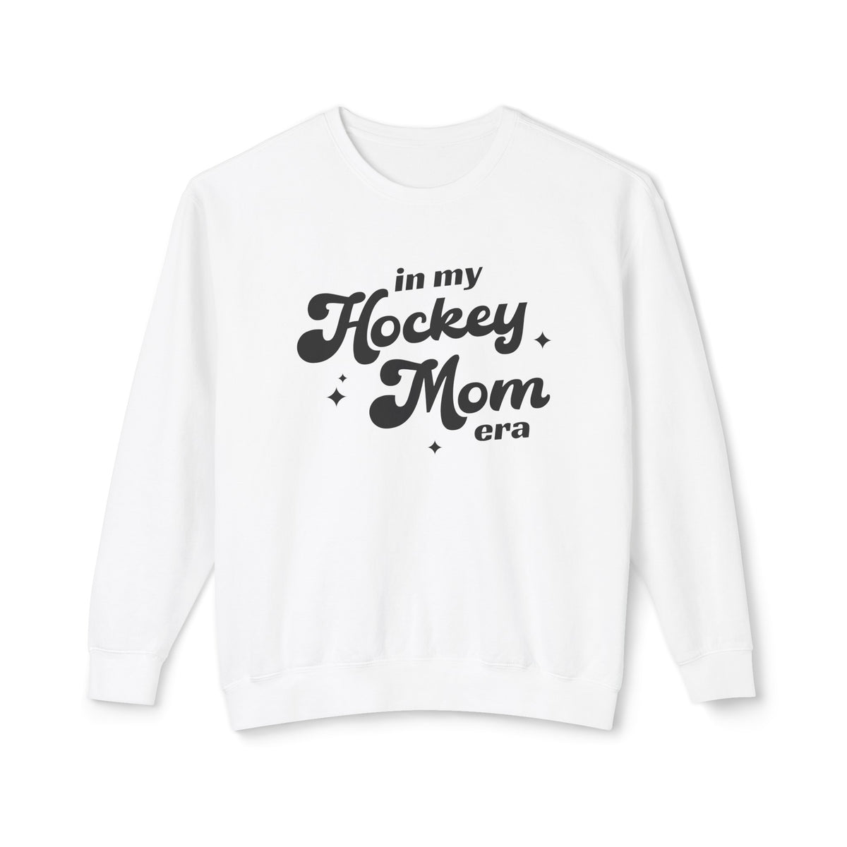 In My Hockey Mom Era Comfort Colors Unisex Lightweight Crewneck Sweatshirt