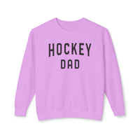 Hockey Dad Comfort Colors Unisex Lightweight Crewneck Sweatshirt