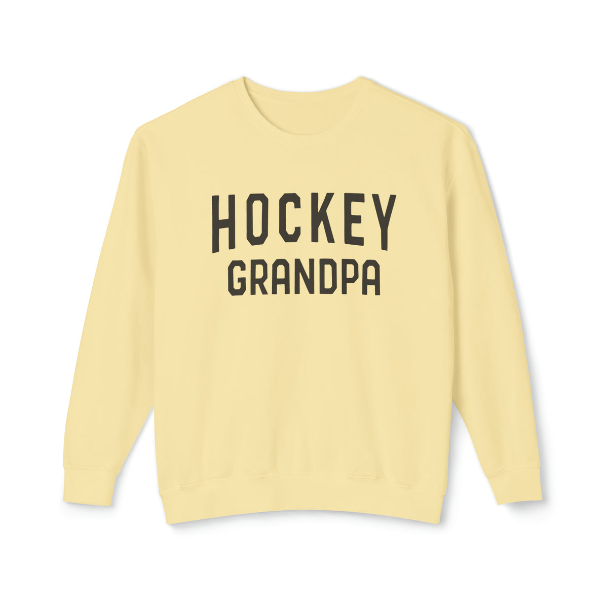 Hockey Grandpa Comfort Colors Unisex Lightweight Crewneck Sweatshirt