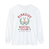 Rinkside Social Club Unisex Garment-dyed Long Sleeve T-Shirt