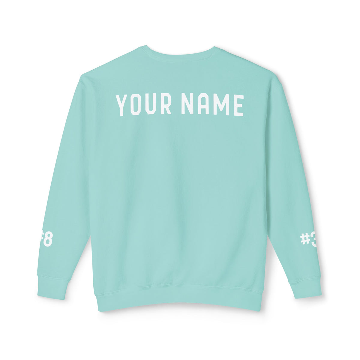 Custom Team Comfort Colors Unisex Lightweight Crewneck Sweatshirt