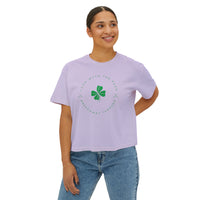 Luck With The Puck Comfort Colors Women's Boxy Tee