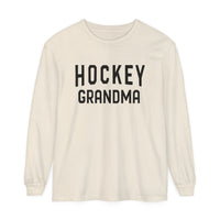 Hockey Grandma Comfort Colors Unisex Garment-dyed Long Sleeve T-Shirt