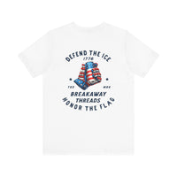 Defend the Ice Honor the Flag Unisex Jersey Short Sleeve Tee