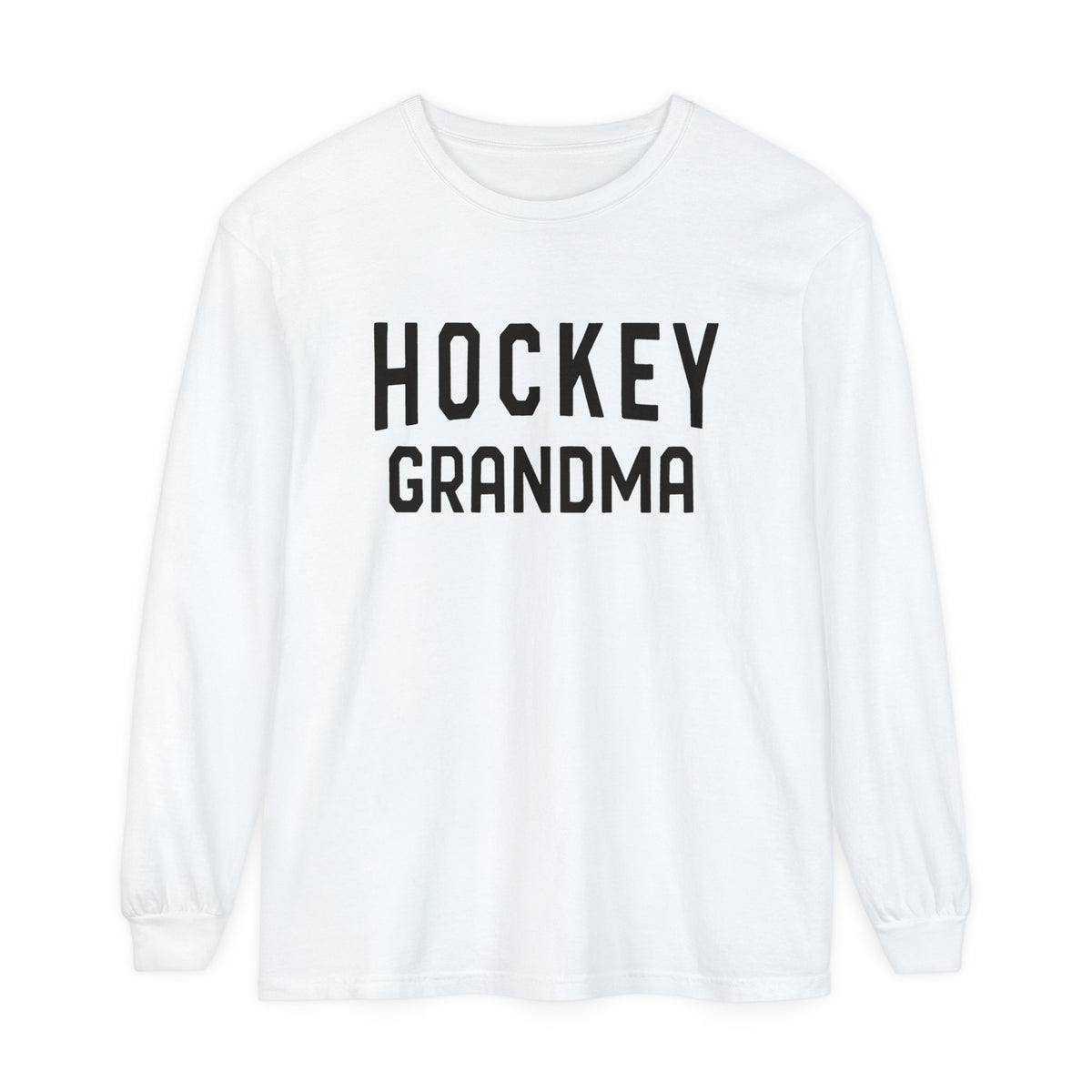 Hockey Grandma Comfort Colors Unisex Garment-dyed Long Sleeve T-Shirt