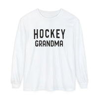 Hockey Grandma Comfort Colors Unisex Garment-dyed Long Sleeve T-Shirt