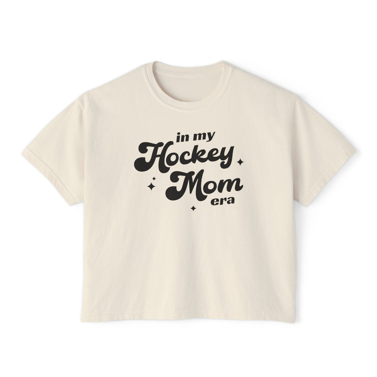 In My Hockey Mom Era Comfort Colors Women's Boxy Tee