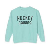 Hockey Grandpa Comfort Colors Unisex Lightweight Crewneck Sweatshirt