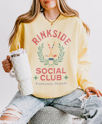 Rinkside Social Club Soft Style Comfort Colors Unisex Lightweight Crewneck Sweatshirt