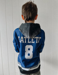 Custom Jersey with Helmet Youth Hoodie