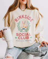 Rinkside Social Club Soft Style Comfort Colors Unisex Lightweight Crewneck Sweatshirt