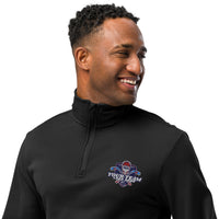 Custom Embroidered Team Logo Quarter Zip Pullover