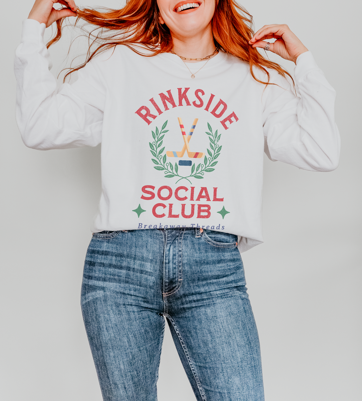 Rinkside Social Club Unisex Garment-dyed Long Sleeve T-Shirt