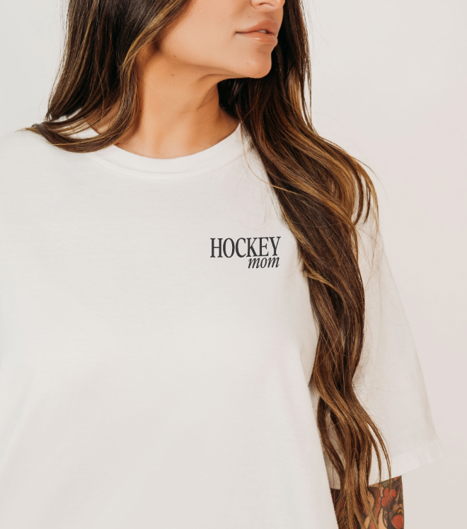 Custom Hockey Mom Comfort Colors Unisex Garment-Dyed T-shirt