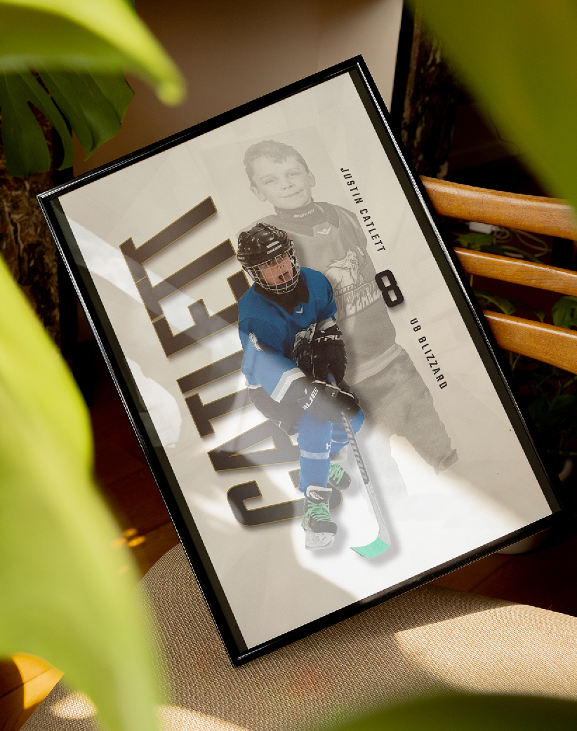 Custom Player Matte Vertical Poster