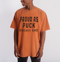 Proud as Puck Hockey Dad Comfort Colors Unisex Garment-Dyed T-shirt