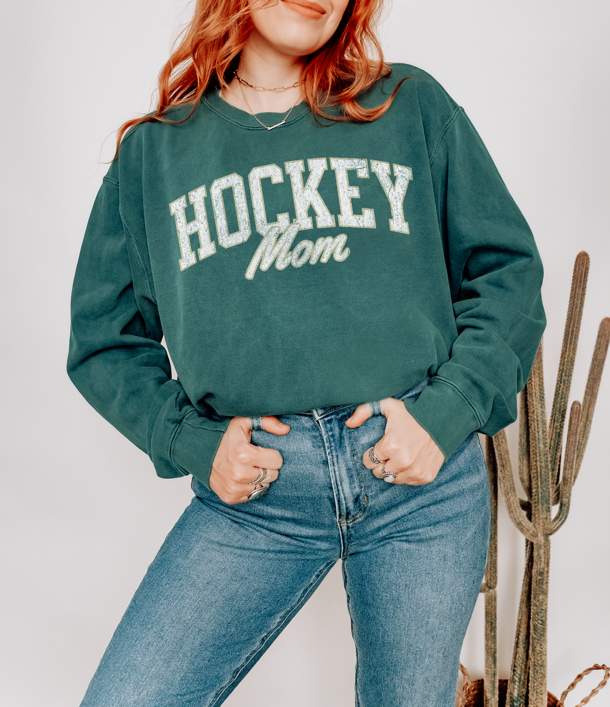 Hockey Mom Comfort Colors Unisex Garment-Dyed Sweatshirt