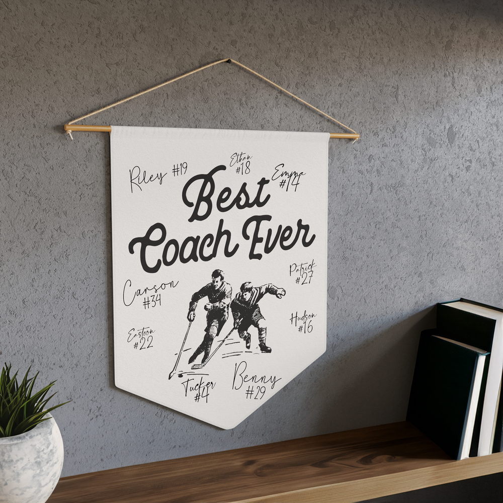 Best Coach Ever Wall Pennant