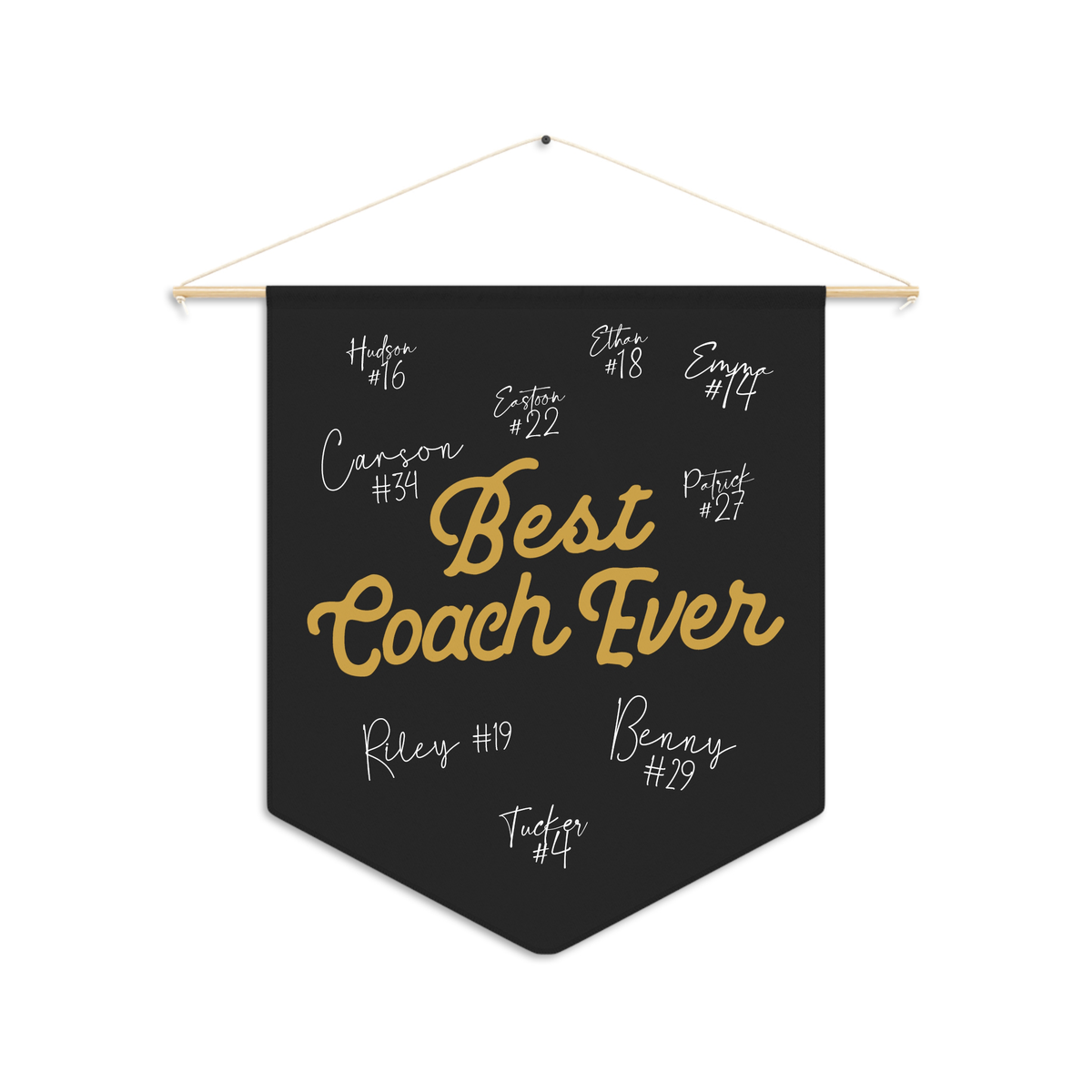 Best Coach Ever Wall Pennant