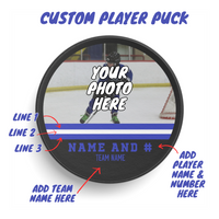 Custom Player Hockey Puck